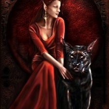 Схема вышивки «эльфийка»