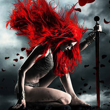 Схема вышивки «рыжая»