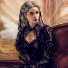 Схема вышивки «девушка»