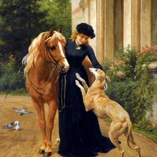 Схема вышивки «барышня»