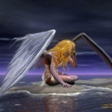 Схема вышивки «ангел»