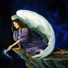 Схема вышивки «ангел»