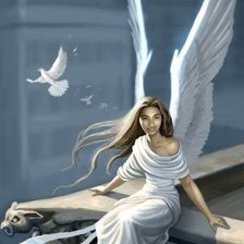 Схема вышивки «ангел»