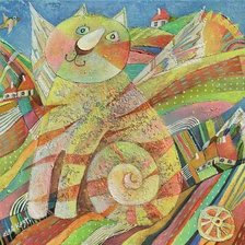 Схема вышивки «котик 2»