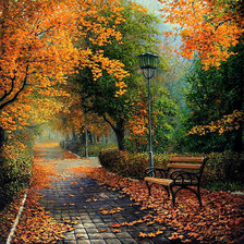 Схема вышивки «Осень в парке»