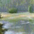 Предпросмотр схемы вышивки «Озеро в лесу» (№1108797)