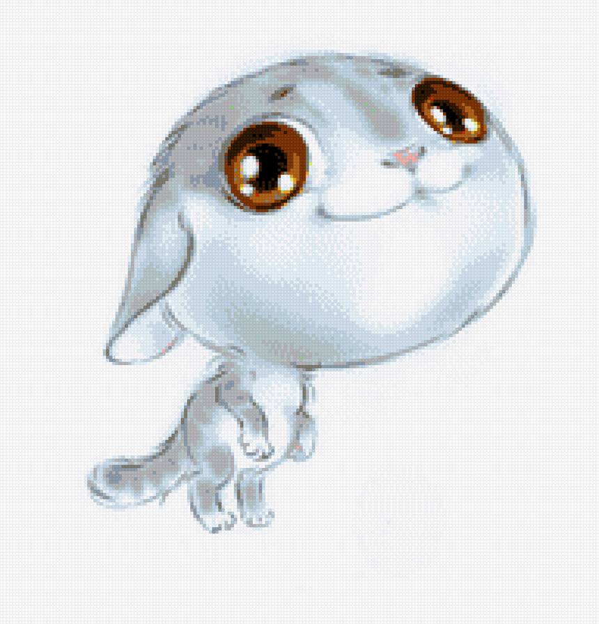 Белый кот - анимэ - предпросмотр