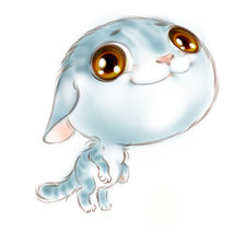 Схема вышивки «Белый кот»