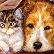 Схема вышивки «Домашние любимцы»