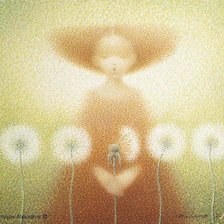 Схема вышивки «Одуванчики»