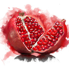 Схема вышивки «Гранат»