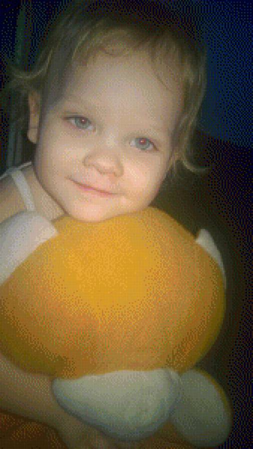 с мишкой - внучка, ребенок, мишка, ангел - предпросмотр