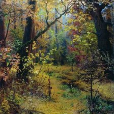 Схема вышивки «Осенний лес»