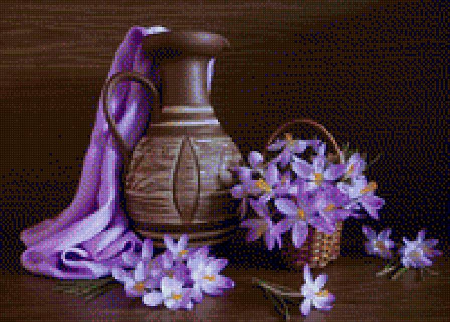 Натюрморт - натюрморт, крокусы, дмс - предпросмотр