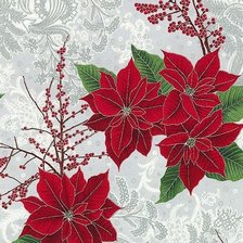 Схема вышивки «пуансетия»