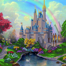 Схема вышивки «замки»