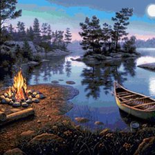 Схема вышивки «костер»