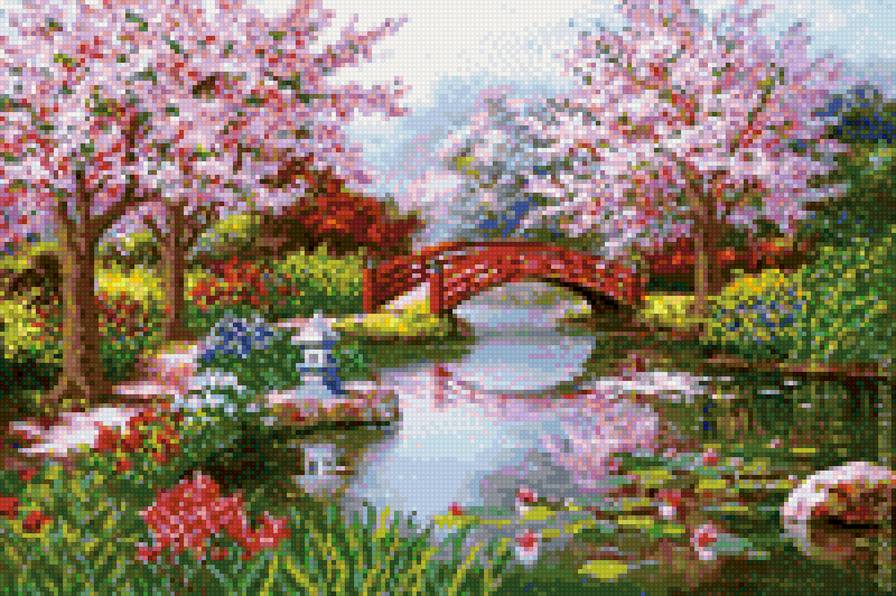 цветущий сад - сад - предпросмотр