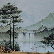 Схема вышивки «Пейзажи Азии»