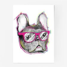 Схема вышивки «Французский бульдог»