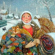 Схема вышивки «О.Величко_Предпраздничный снег»