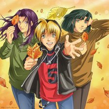 Схема вышивки «Сай, Хикару, Акира»