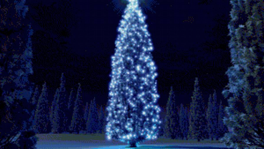 Новый год - зима, елка, холод - предпросмотр