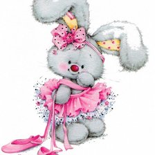 Схема вышивки «зайка»