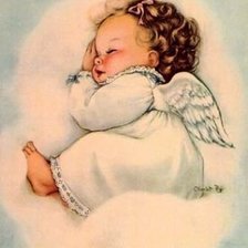 Схема вышивки «ангел»