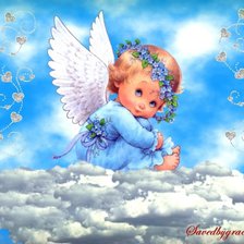 Схема вышивки «ангелок»