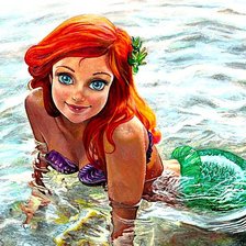 Схема вышивки «русалка»