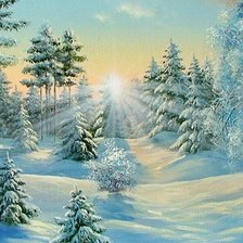 Схема вышивки «солнечное утро»