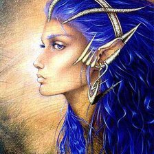 Схема вышивки «эльфийка»