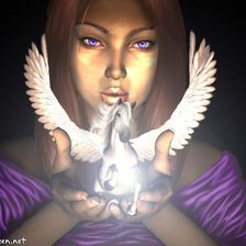 Схема вышивки «девушка»