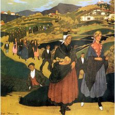 Схема вышивки «Estampa vasca 1»