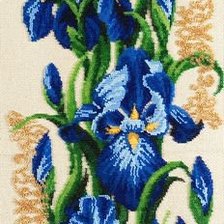 Схема вышивки «ирисы»