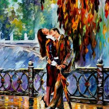 Схема вышивки «Поцелуй после дождя»