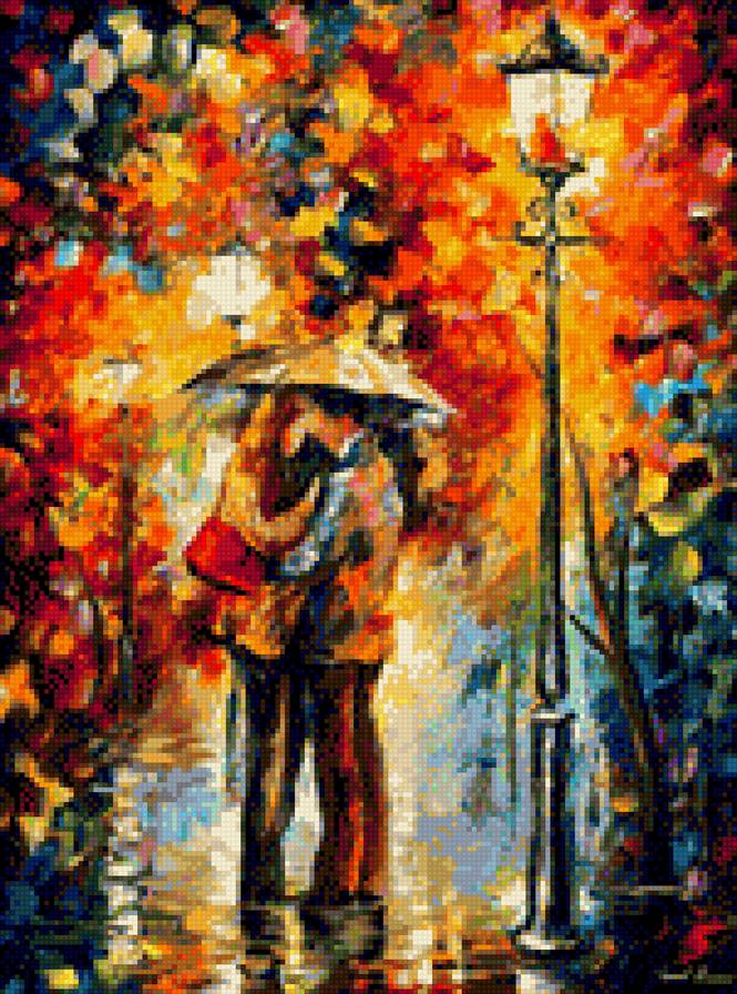 Поцелуй под дождем - афремов, поцелуй - предпросмотр