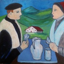 Схема вышивки «Pareja de Aldeanos»