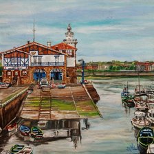 Схема вышивки «Pais Vasco-Cruz Roja marinera-Neguri»