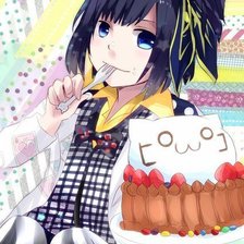 девочка с кексом