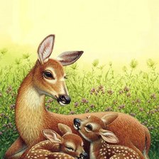 Схема вышивки «в мире животных»