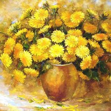 Схема вышивки «Букет одуванчиков»