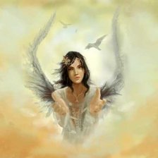 Схема вышивки «ангел»