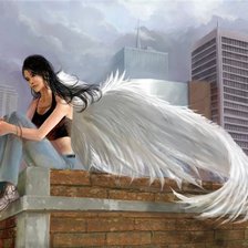 Схема вышивки «ангел»