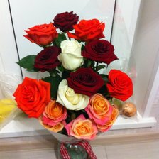 Схема вышивки «Букет роз»