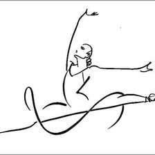 Схема вышивки «балерина»