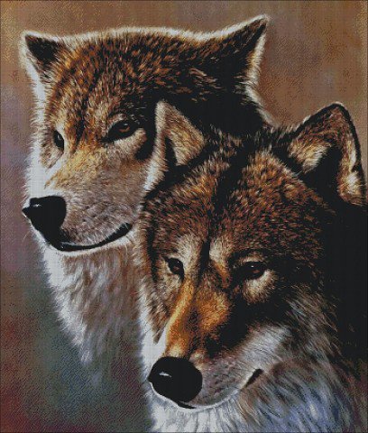 пара - волки - оригинал