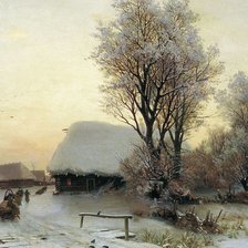 Схема вышивки «Зимний вечер»