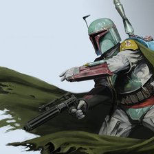 Схема вышивки «Боба Фетт(Boba Fett)»